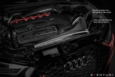 Eventuri Carbon Ansaugsystem STAGE 3 für Audi RS3 8V Facelift und TTRS 8S