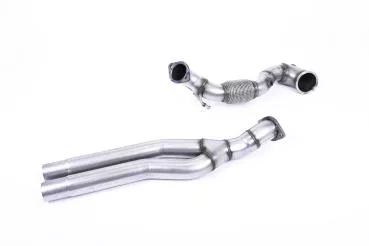 Milltek Sport Large Bore Downpipe und Katersatzrohr für Audi TT Mk3 TTRS 2.5TFSI Quattro (Non-OPF Modelle)